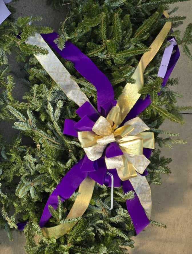 Large Grave Blanket - Bow ONLY